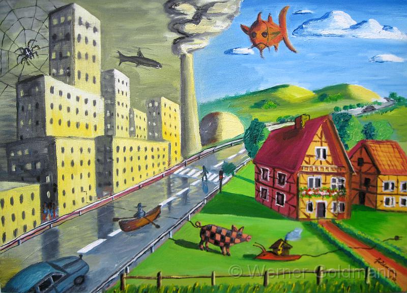 Gegensaetze (60x80)cm.jpg - Gegensätze / Opposites (60x80)cm - Öl auf Leinwand